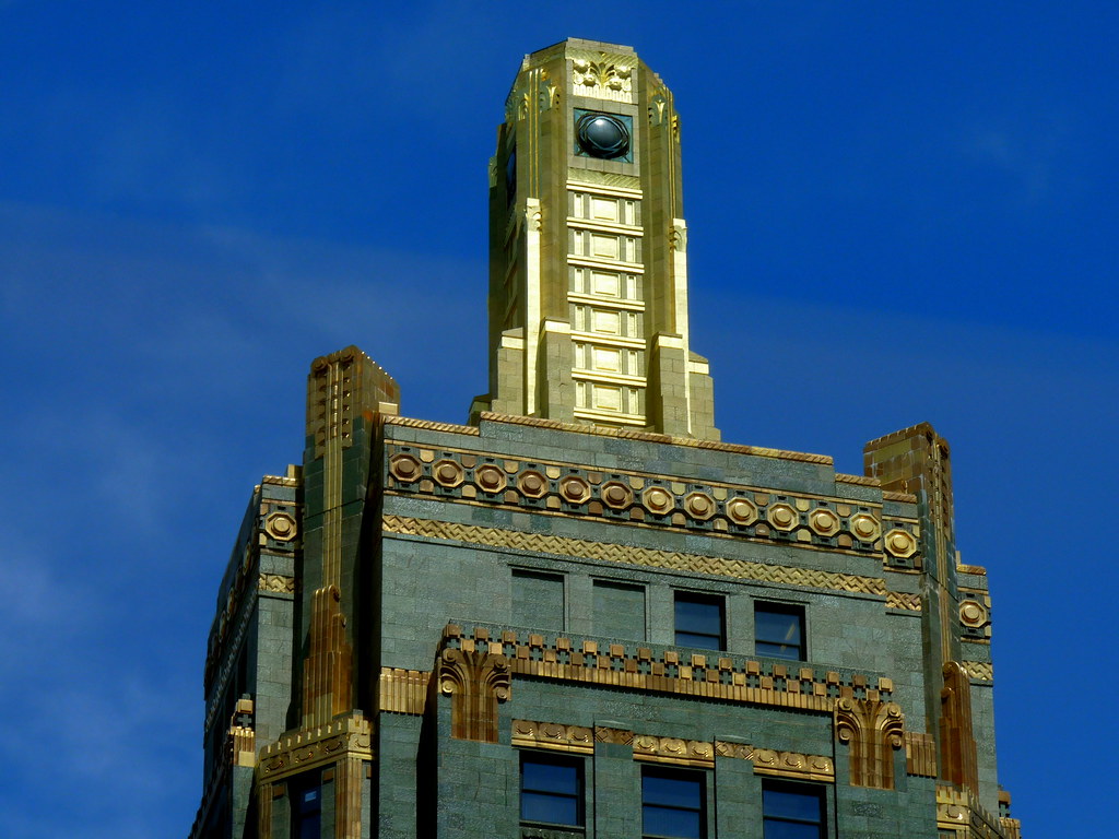 An enlarged image of a tall building is shown in the picture