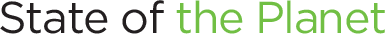 State of the Planet text logo.