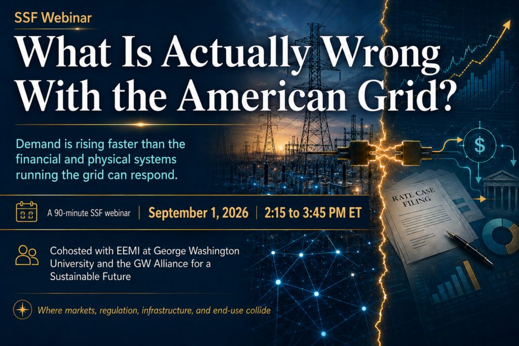 SSF webinar: American power grid challenges